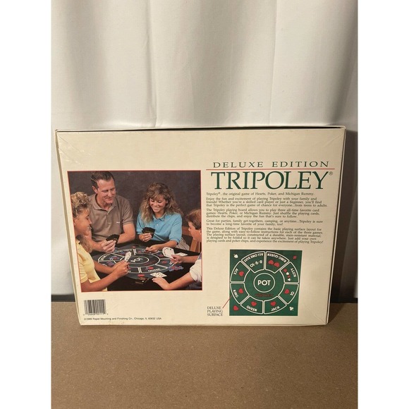 1989 Deluxe Edition Tripoley•Michigan Rummy, Hearts & Poker - Picture 4 of 4